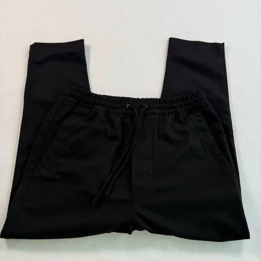 Chapter Ch. Mens Black Technical Knit Drawstring Pants Pants Size 31Straight Leg